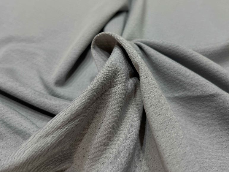 棉涤混纺速干网眼布料轻薄透气柔软舒适T恤短袖运动针织打扮面料